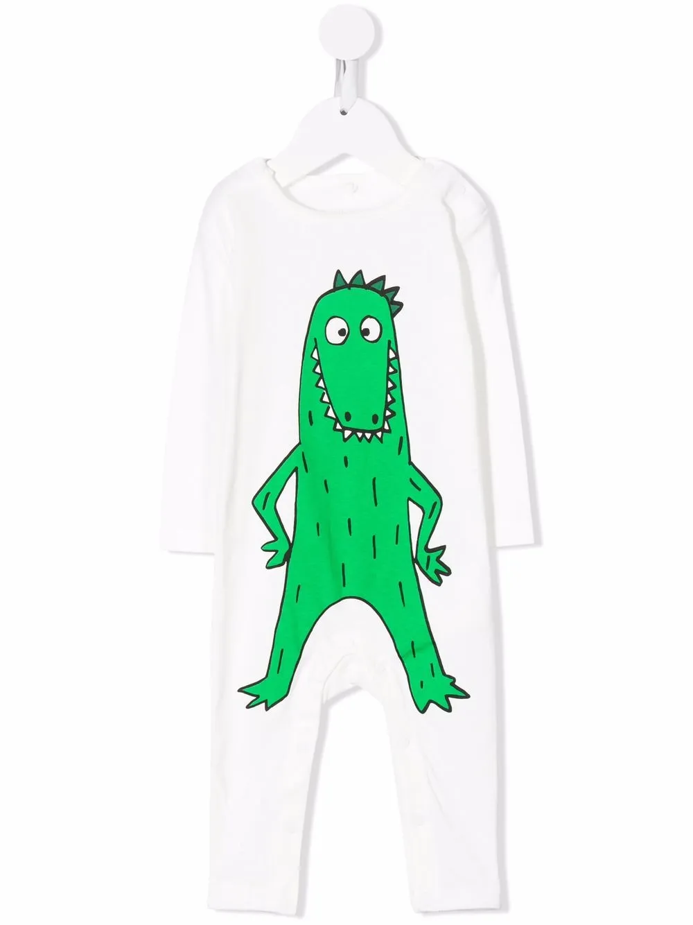 

Stella McCartney Kids mameluco con motivo Dino - Blanco