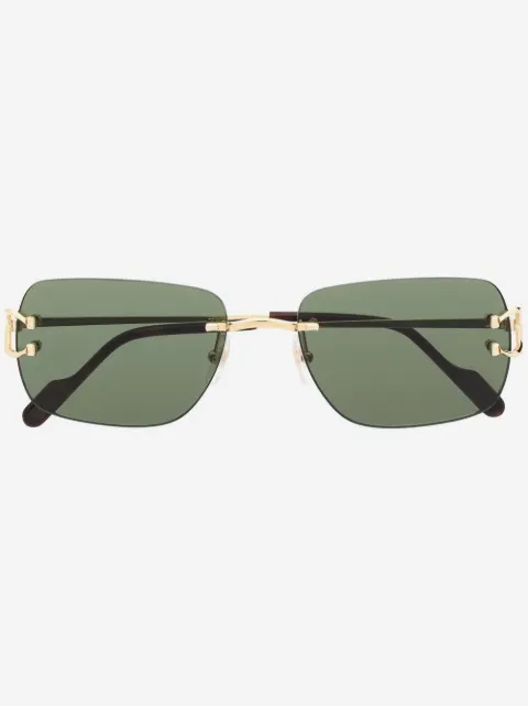 Cartier Eyewear lentes de sol con armazón rectangular