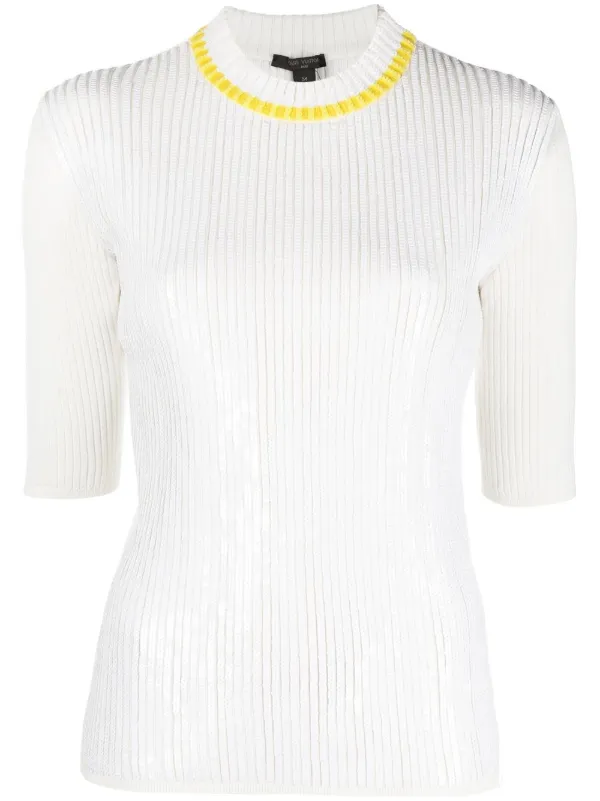 Louis Vuitton 2010s pre-owned Ribbed T 