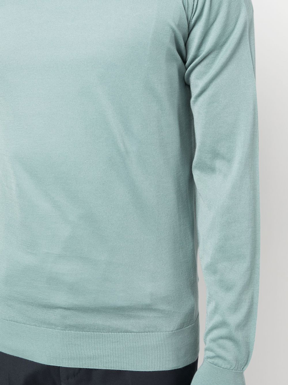 Shop John Smedley Fine-knit Cotton Jumper In Blau