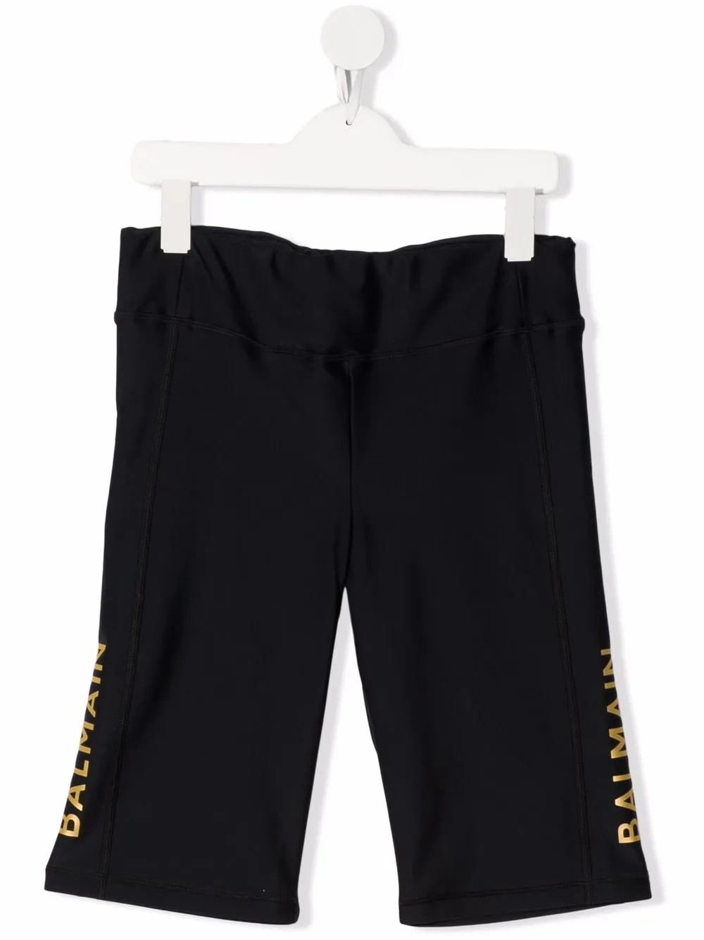 

Balmain Kids shorts con logo estampado - Negro