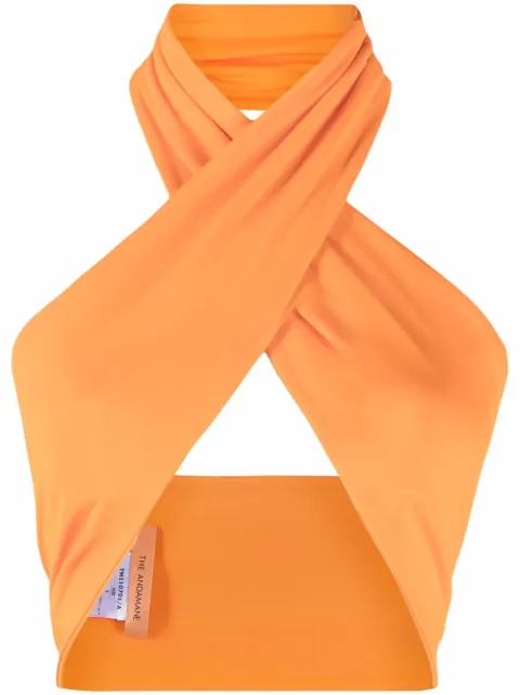 THE ANDAMANE Jasmine halterneck top