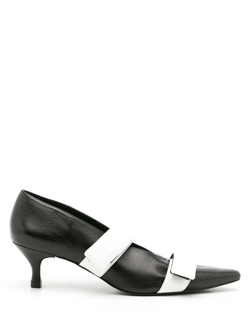 

Gloria Coelho leather two-tone shoes - Black