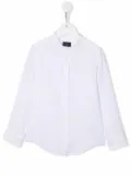Fay Kids collarless buttoned shirt - White