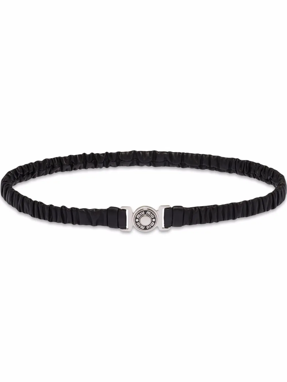 

Miu Miu stretch-leather belt - Black