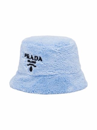 Prada Chapéu Bucket De Pelos Com Logo - Farfetch