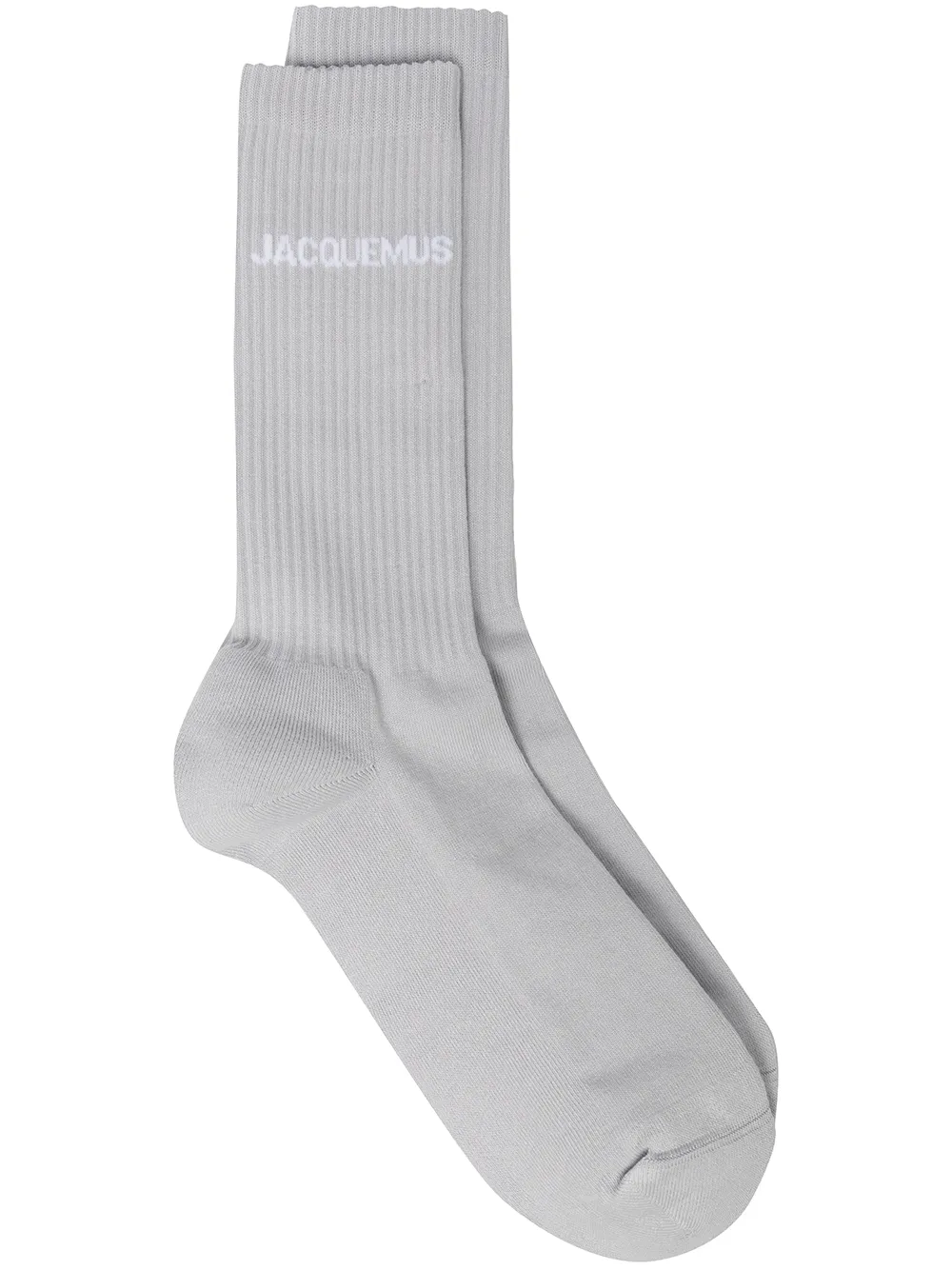 

Jacquemus Signature ribbed logo socks - Grey