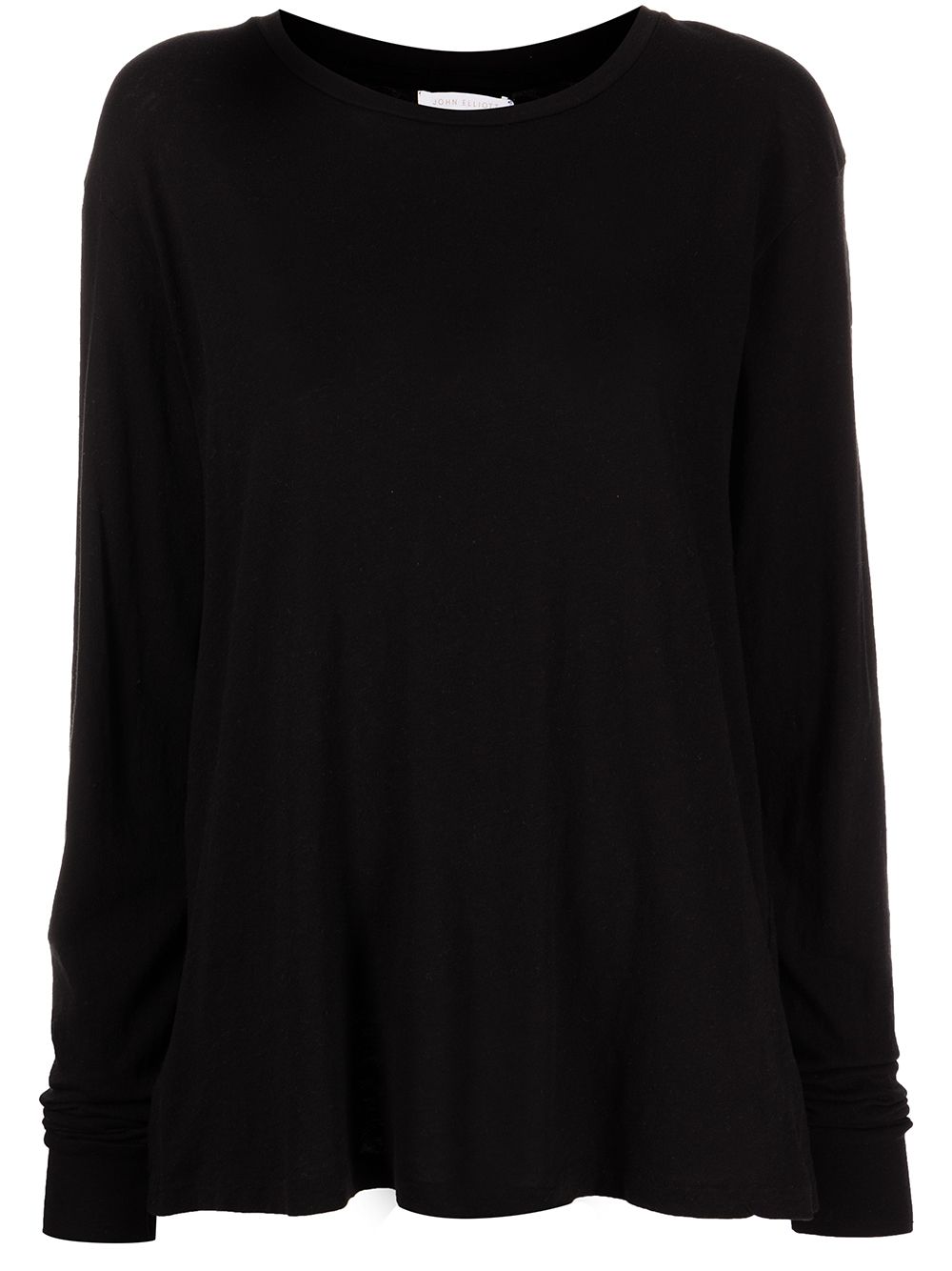 long-sleeve relaxed jersey top