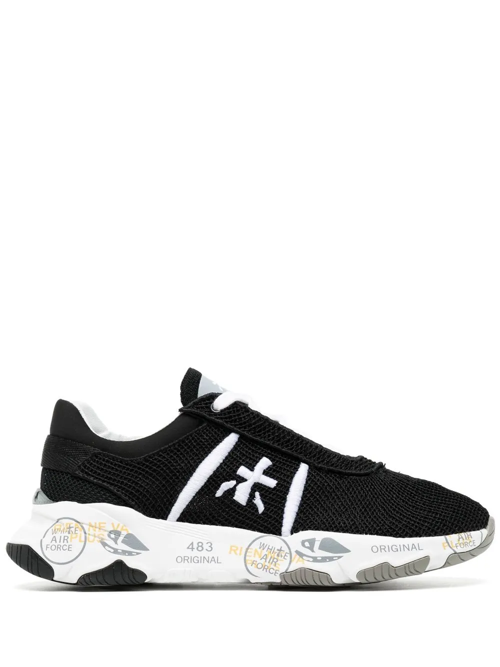 

Premiata Buff mesh low-top sneakers - Black