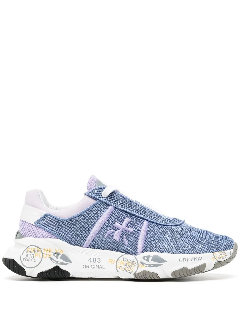 

Premiata Buff mesh low-top sneakers - Purple