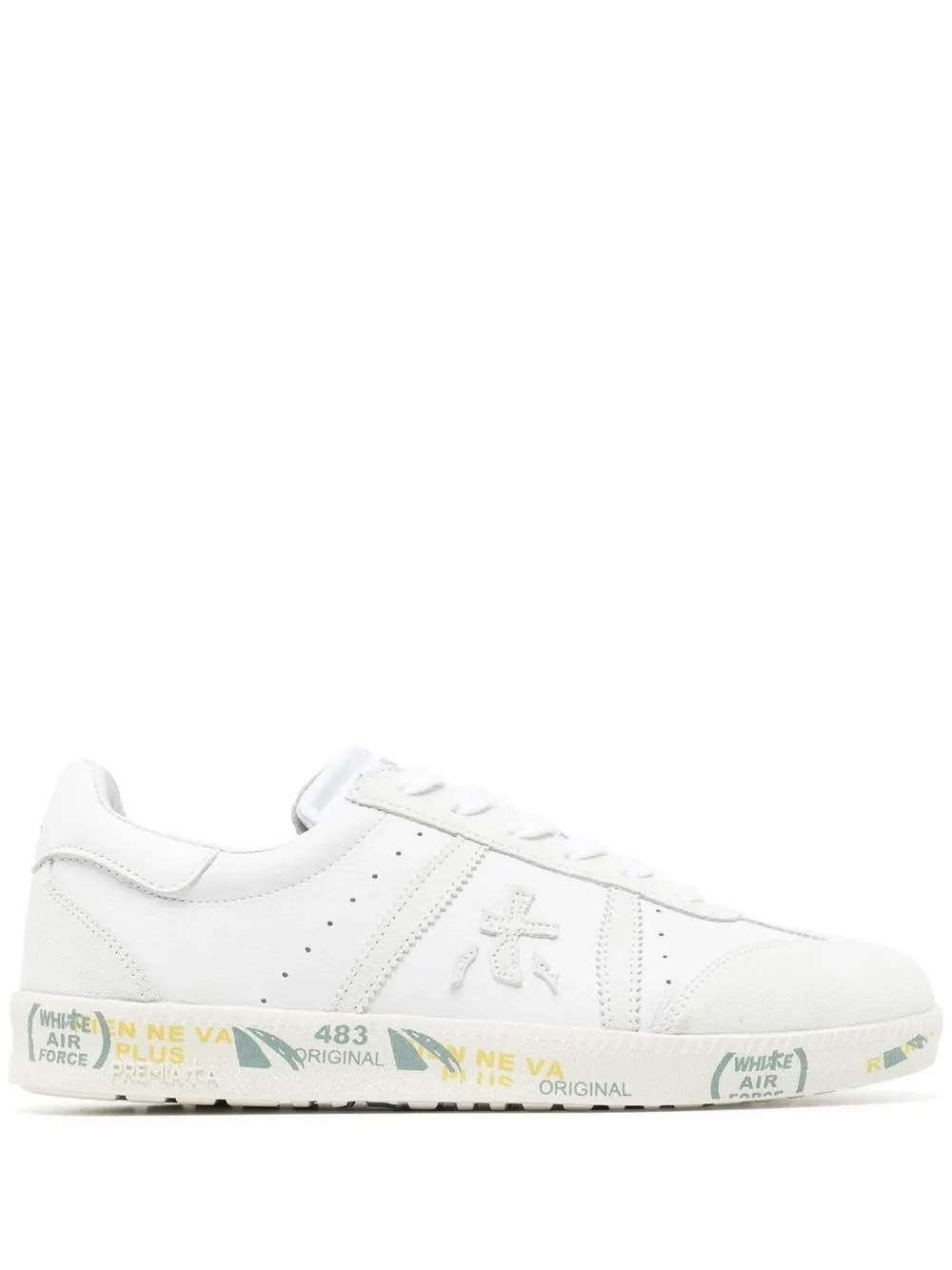 

Premiata tenis bajos Bonnie con paneles - Blanco