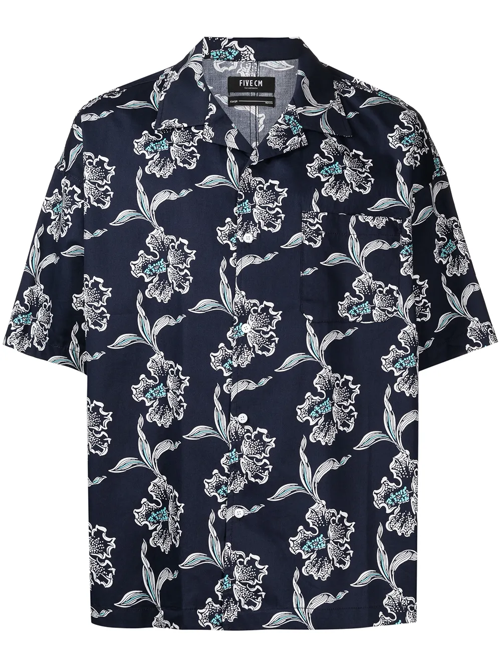 

FIVE CM camisa con estampado floral - Azul