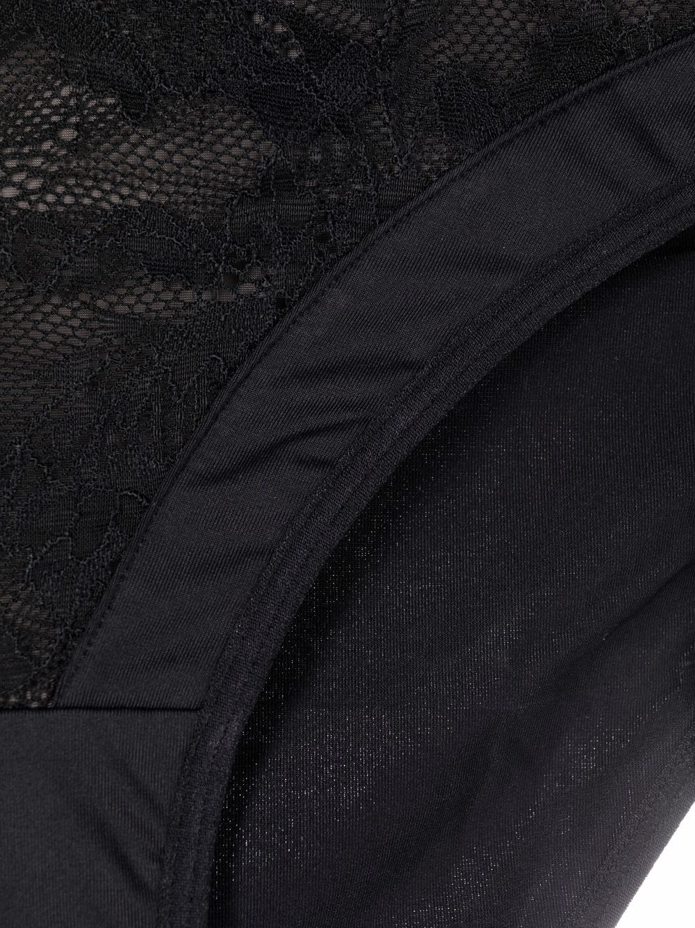 Shop Marlies Dekkers Lace-pattern Panelled Briefs In Black