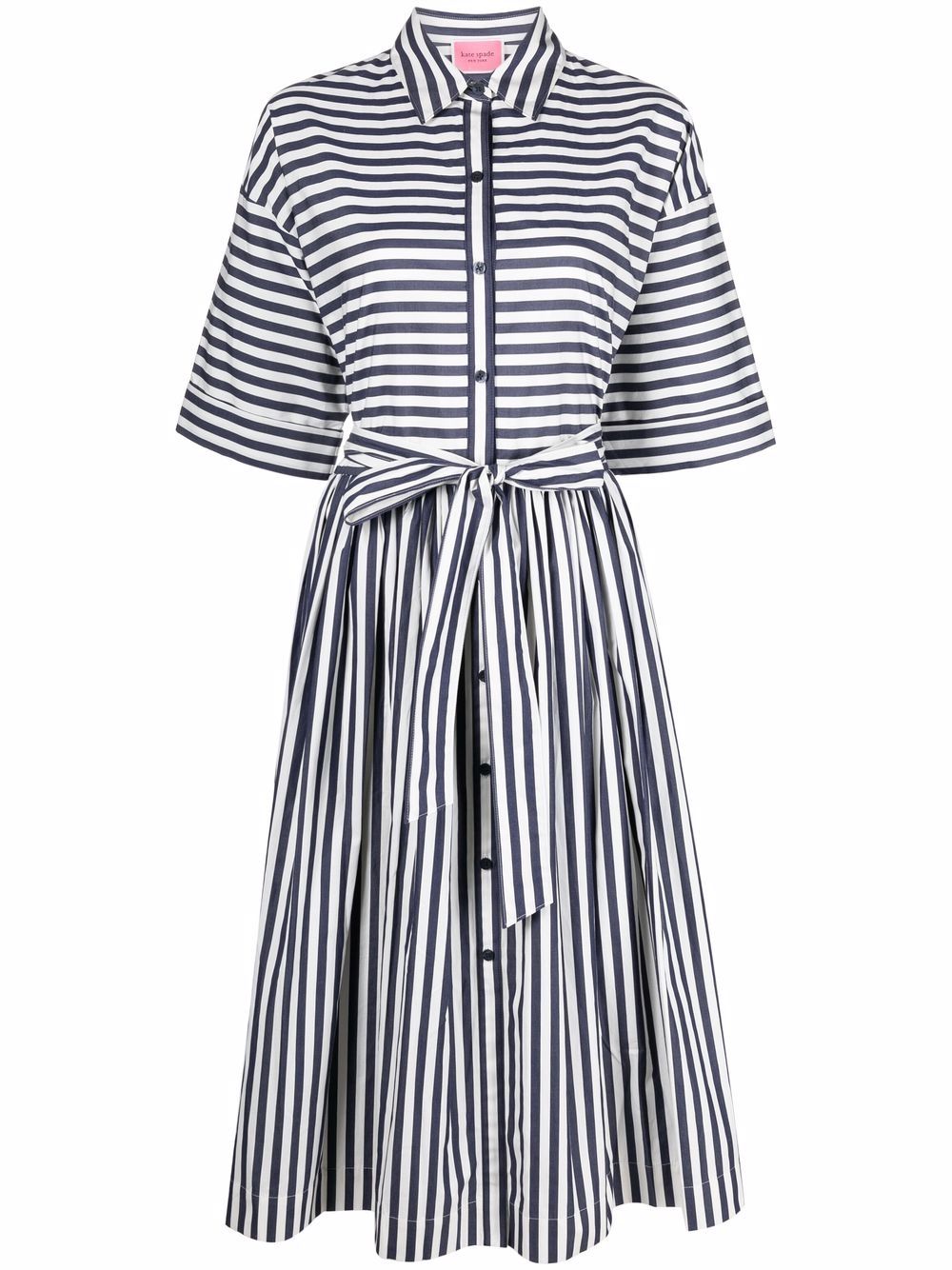 Kate Spade Julia Striped Midi Shirt Dress - Farfetch