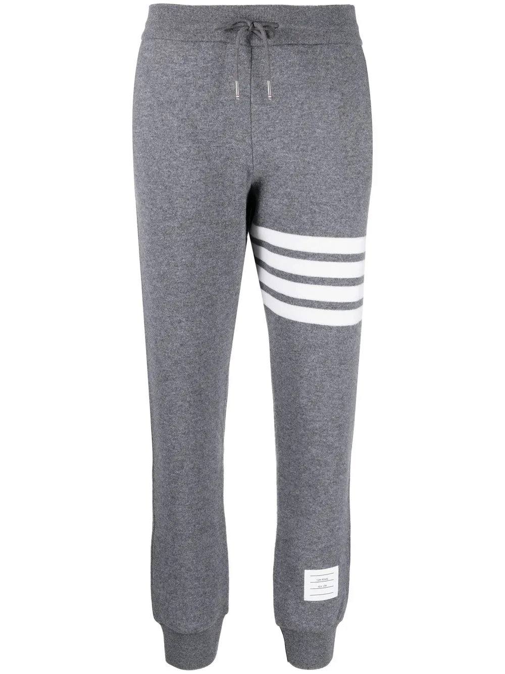 Shop Thom Browne 4-bar Stripe Track Pants In Grey