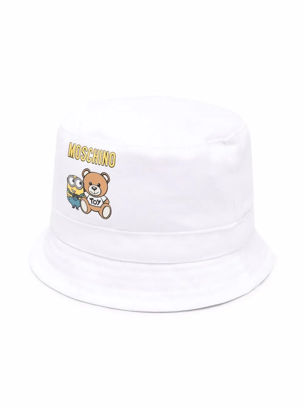 Moschino Kids Vissershoed met teddybeerpatroon Wit