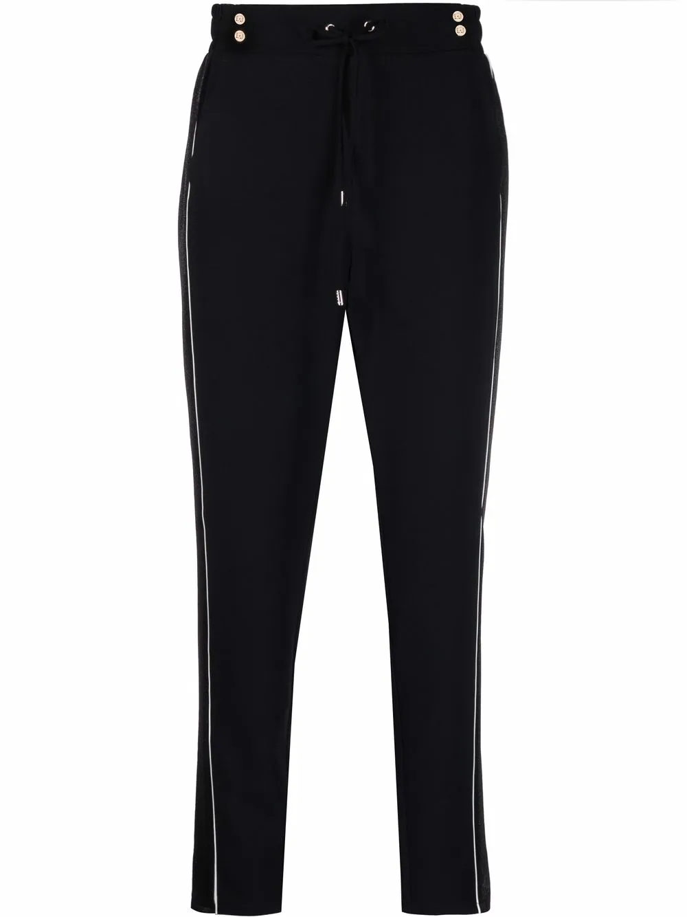 

LIU JO pantalones con ribete en contraste - Negro