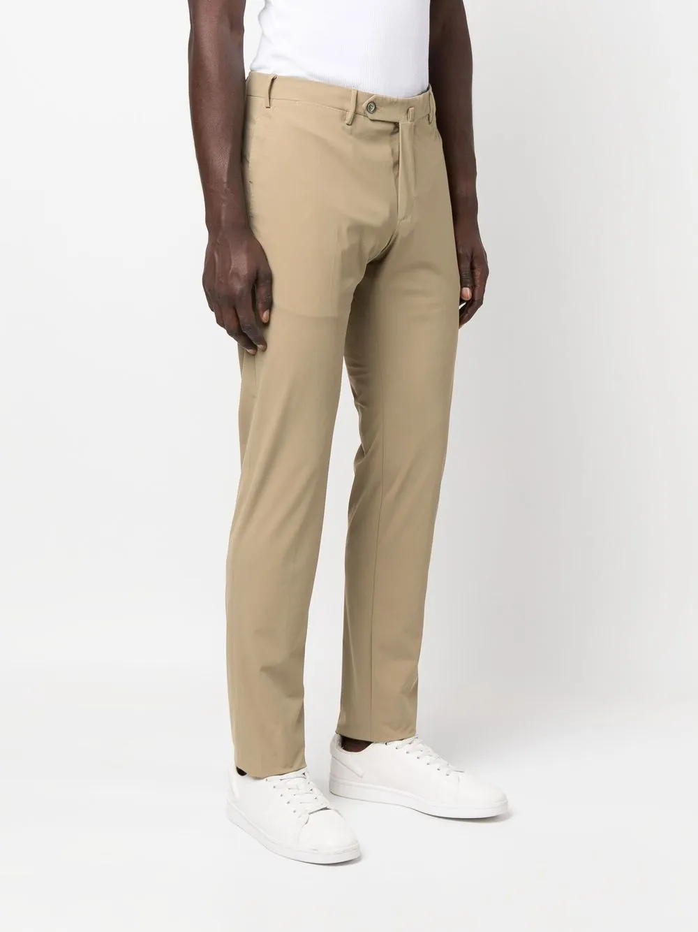  Pt Torino Pressed-crease Tailored Trousers - Neutrals 