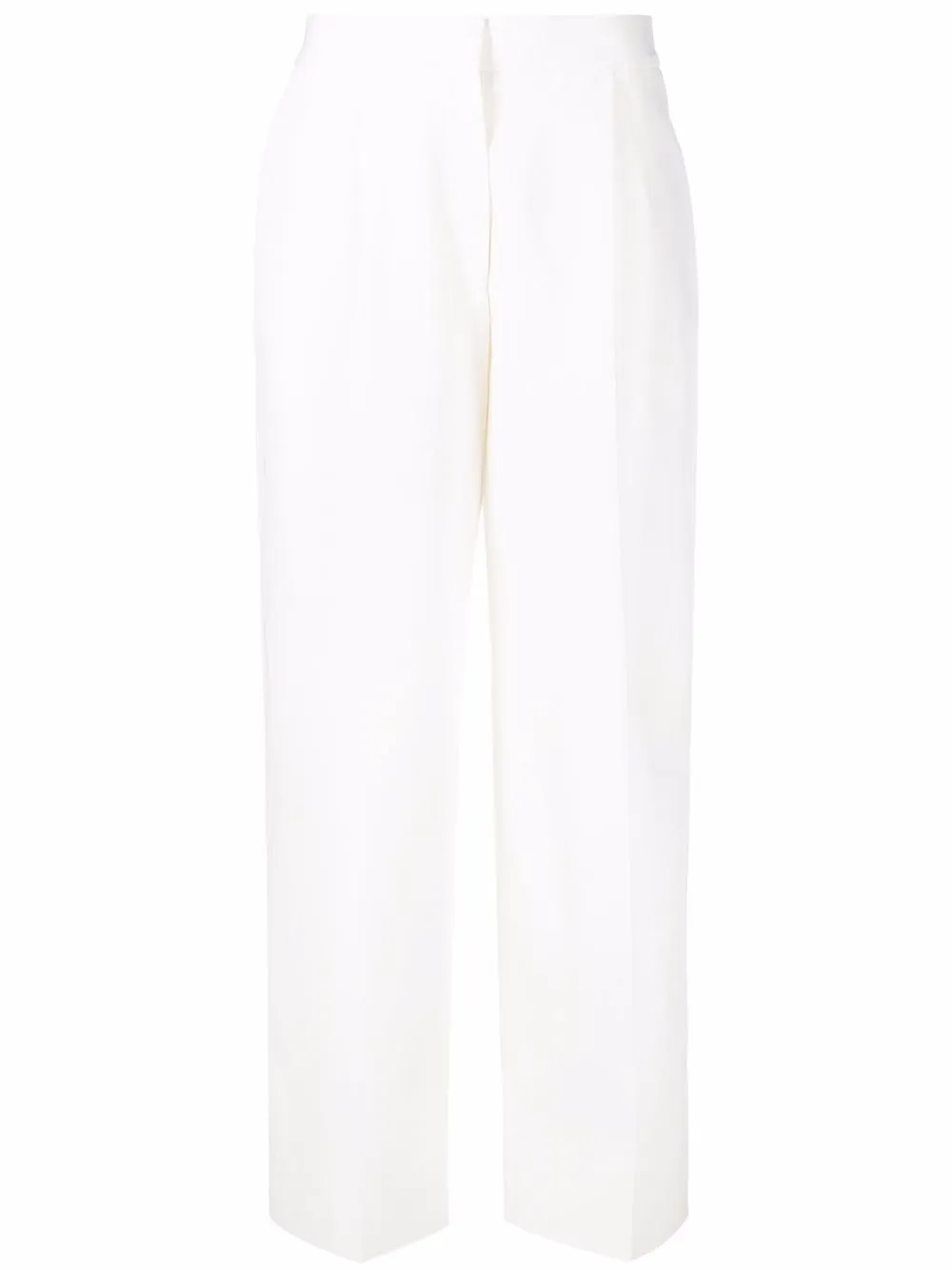 

Jil Sander pantalones con tiro alto - Blanco