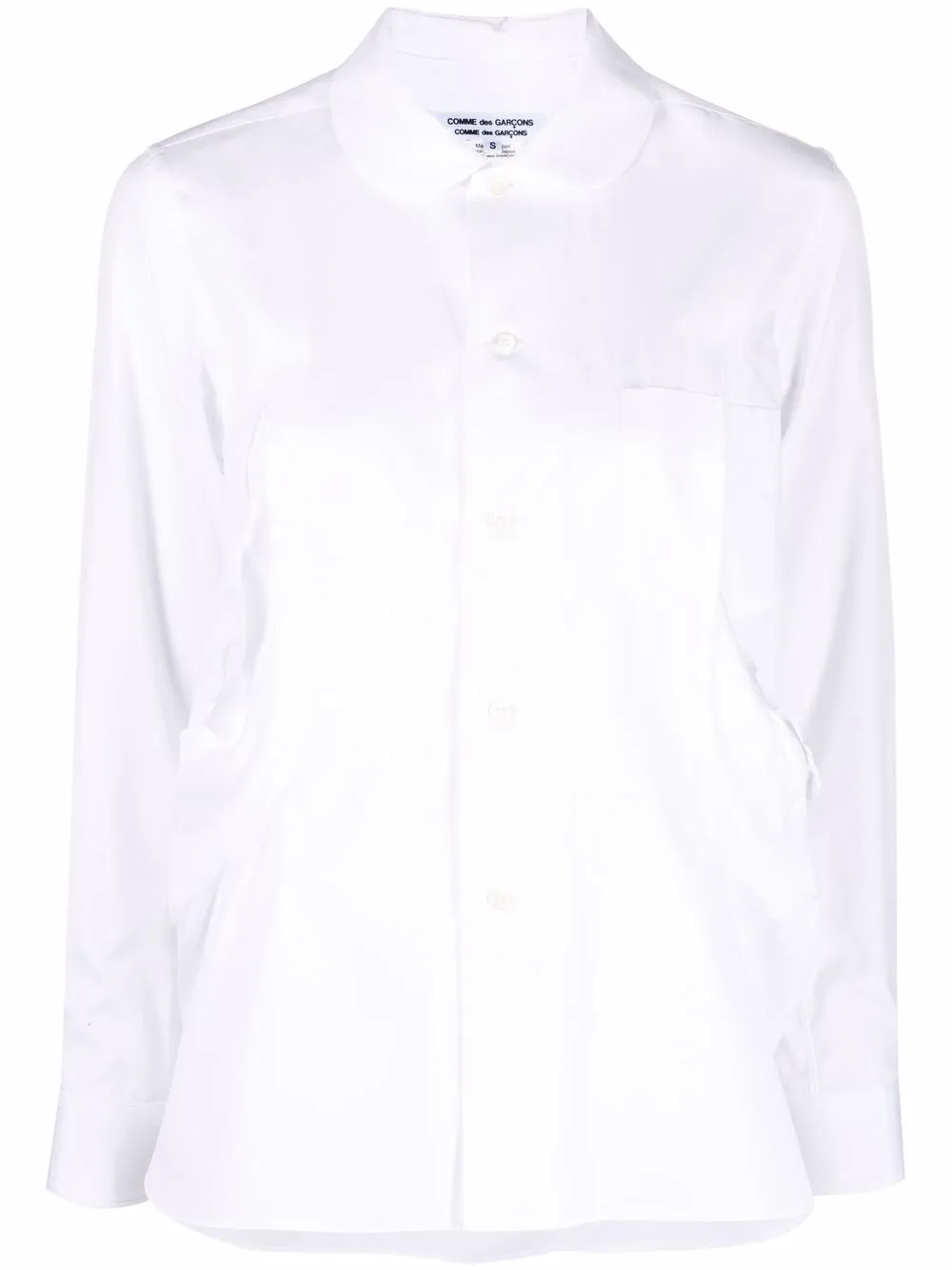 

Comme Des Garçons Comme Des Garçons camisa con panel con costuras - Blanco