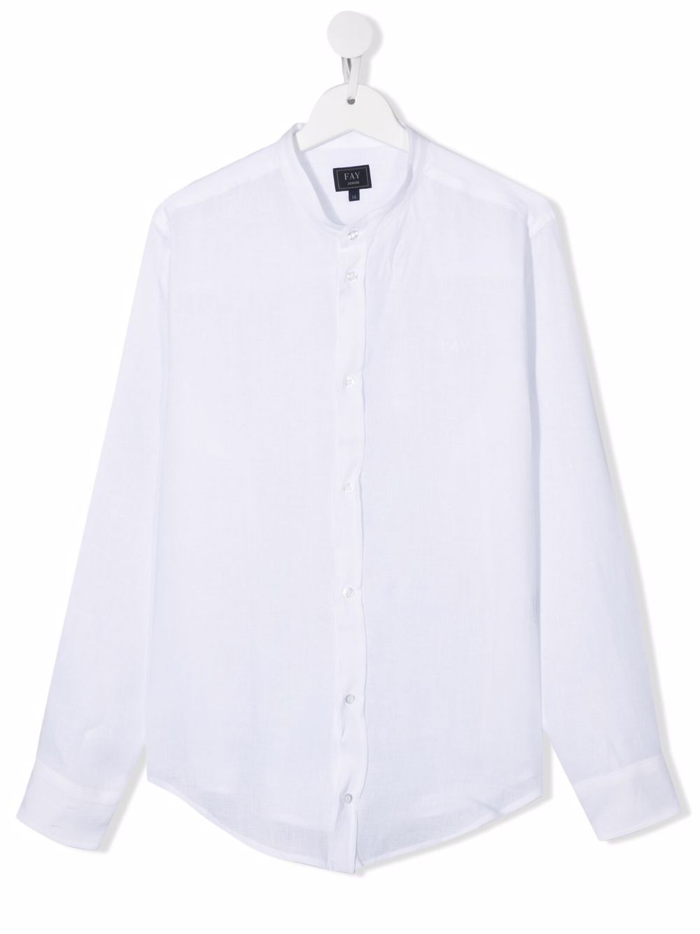 

Fay Kids camisa con cuello mao - Blanco