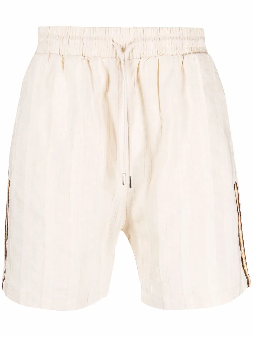 

Drôle De Monsieur side stripe detail shorts - Neutrals