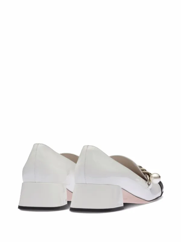 Miu Miu エナメルレザー ローファー 通販 - FARFETCH