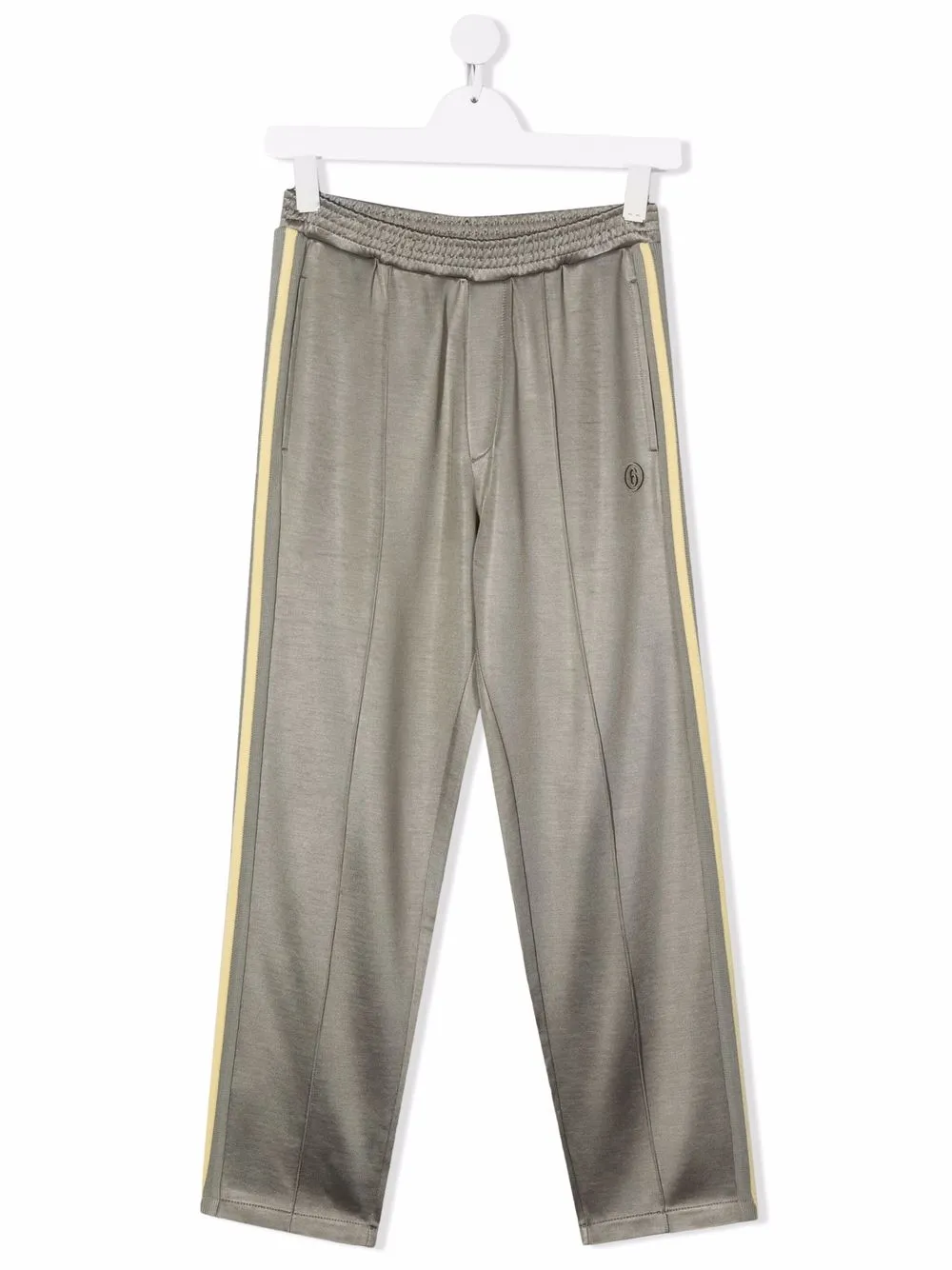 

MM6 Maison Margiela Kids pantalones con logo bordado - Verde