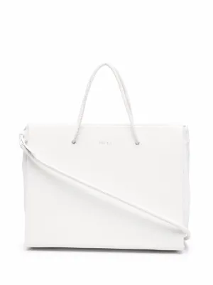 cream leather shoulder bolsa