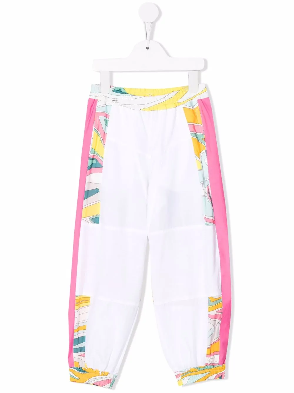 

PUCCI Junior pantalones con estampado abstracto - Blanco