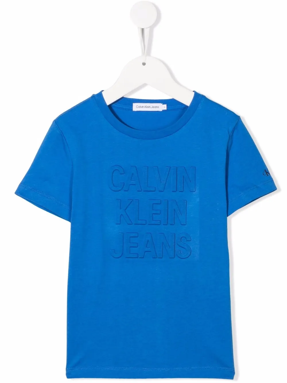 

Calvin Klein Kids playera con logo en relieve - Azul