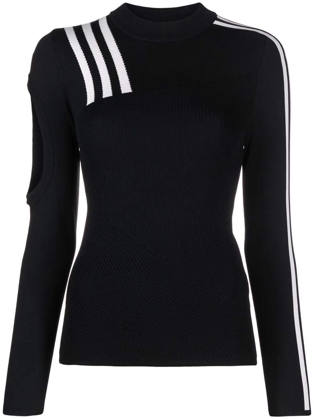 

Y-3 CH1 stripe-embellished top - Black