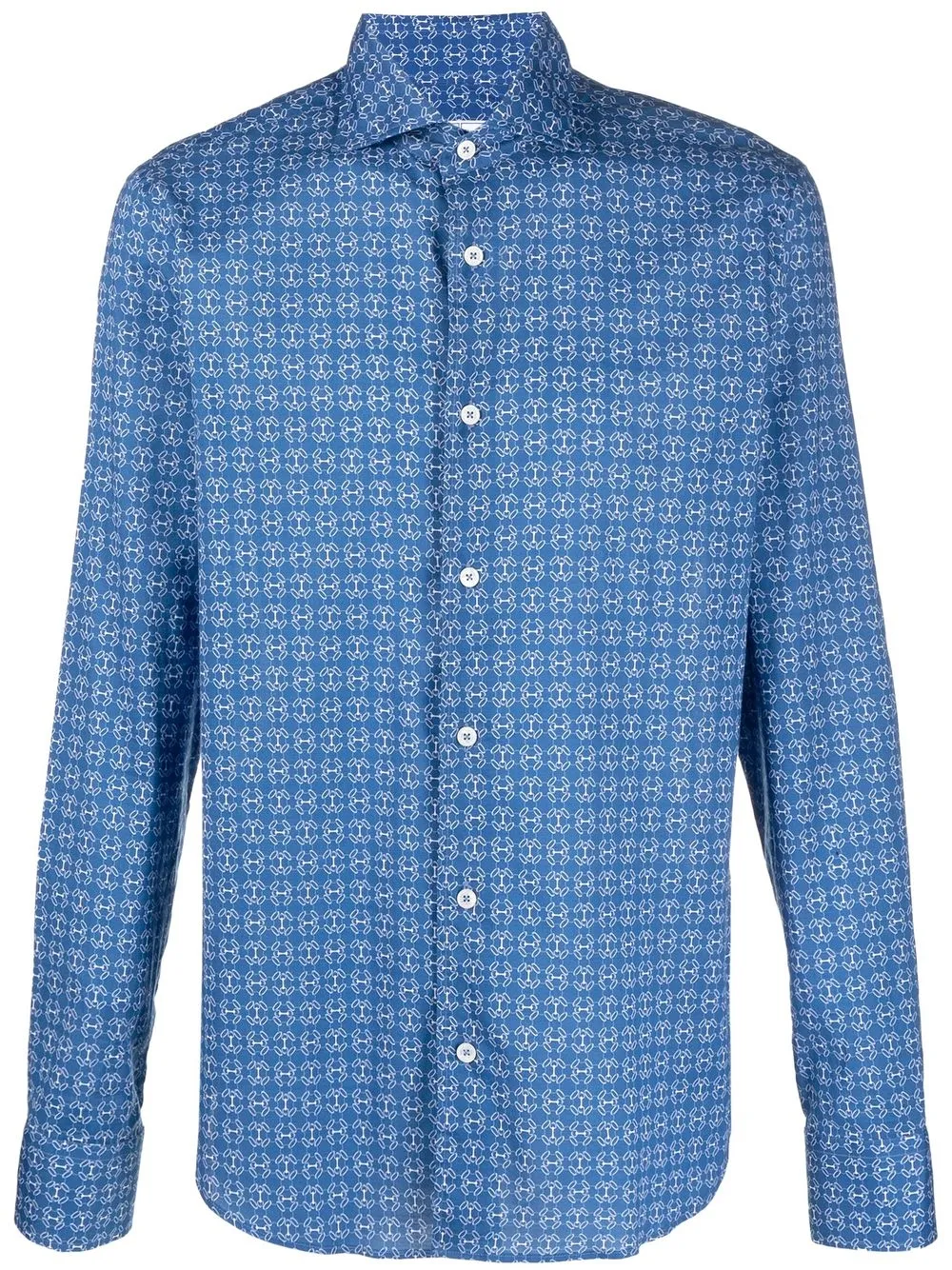 

Fedeli camisa con estampado abstracto - Azul