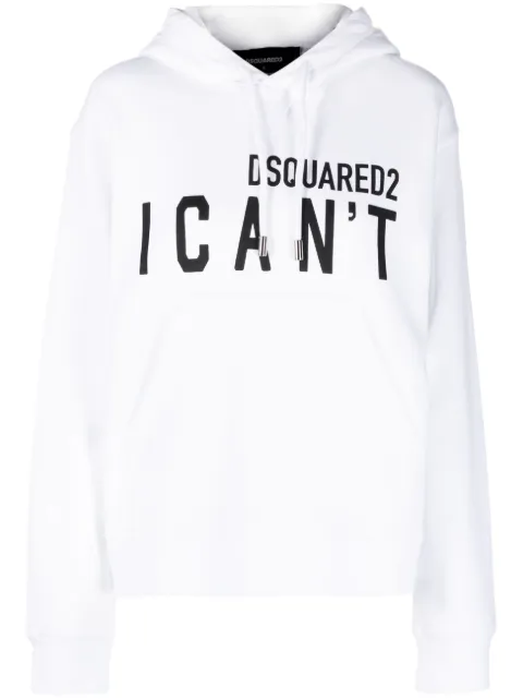 DSQUARED2 slogan-print pullover hoodie