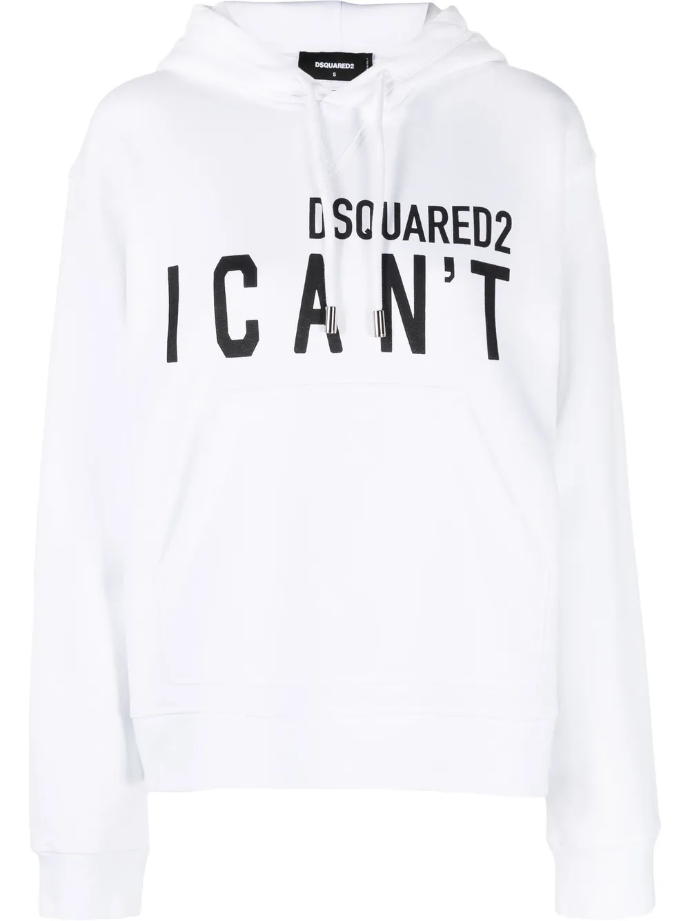 

Dsquared2 hoodie con eslogan estampado - Blanco