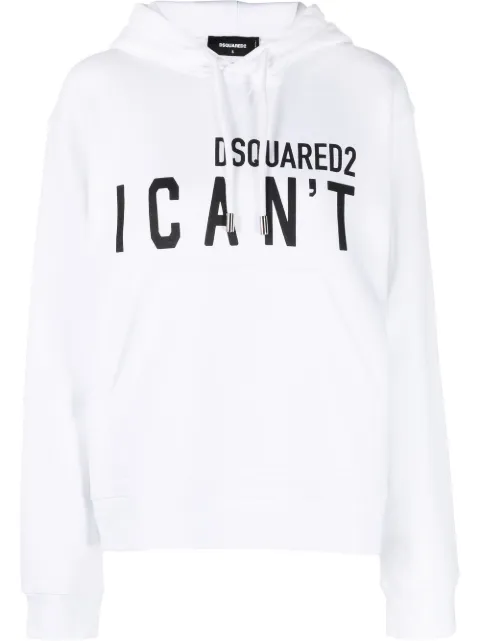 DSQUARED2 slogan-print pullover hoodie