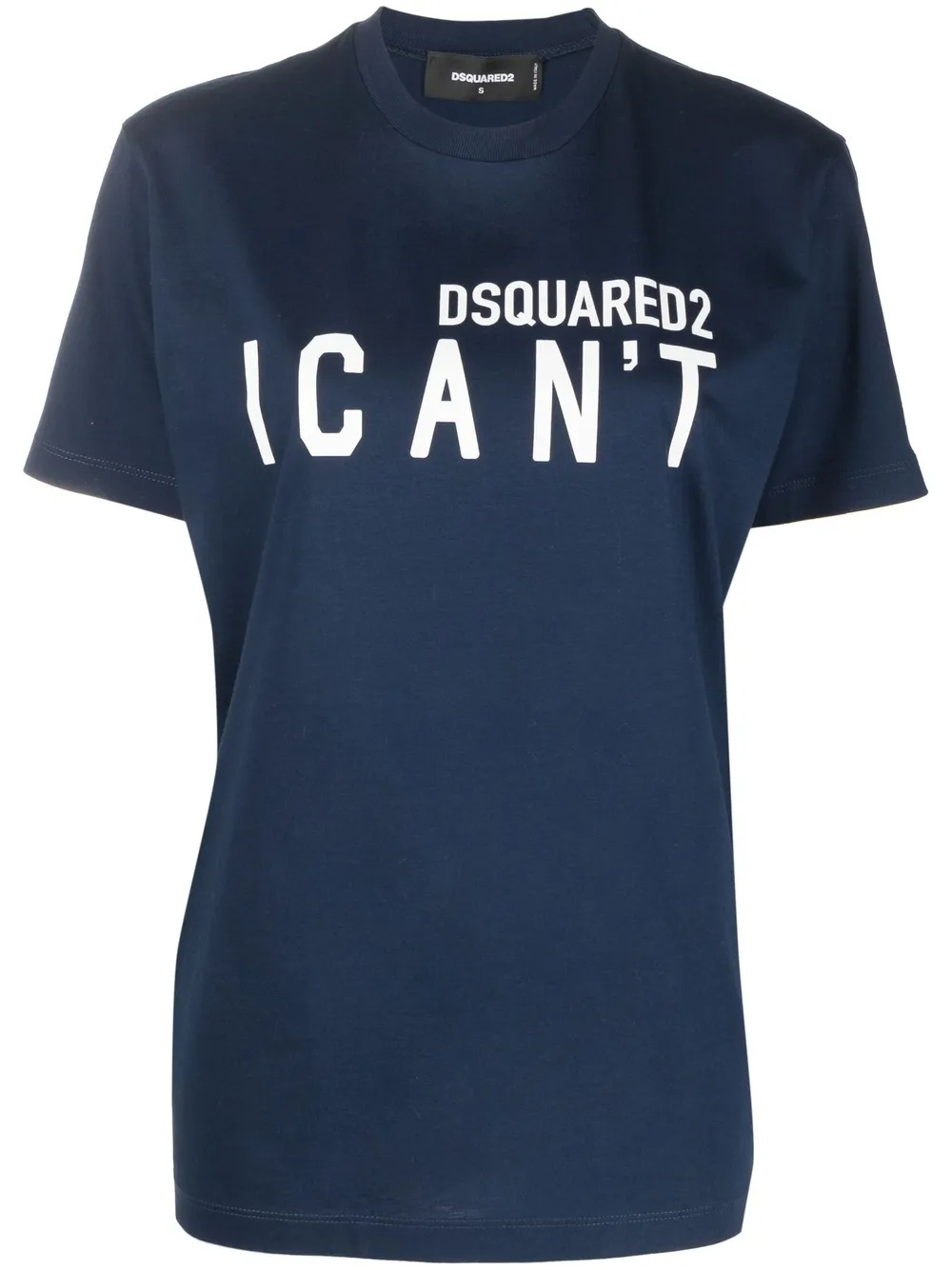 

Dsquared2 playera con eslogan I Can't estampado - Azul