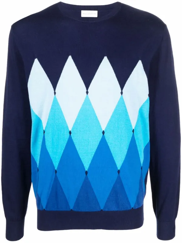 Ballantyne argyle-pattern knit jumper 