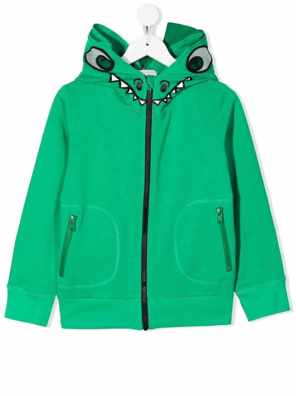 

Stella McCartney Kids hoodie con estampado de dinosaurio - Verde