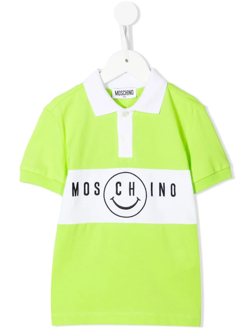 

Moschino Kids logo print polo shirt - Green