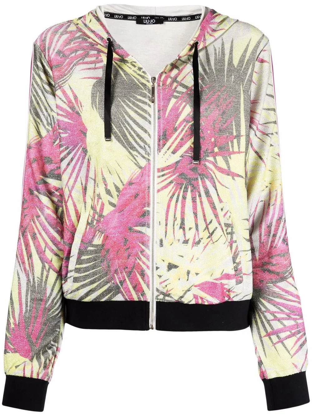 

LIU JO hoodie con hojas estampadas - Amarillo