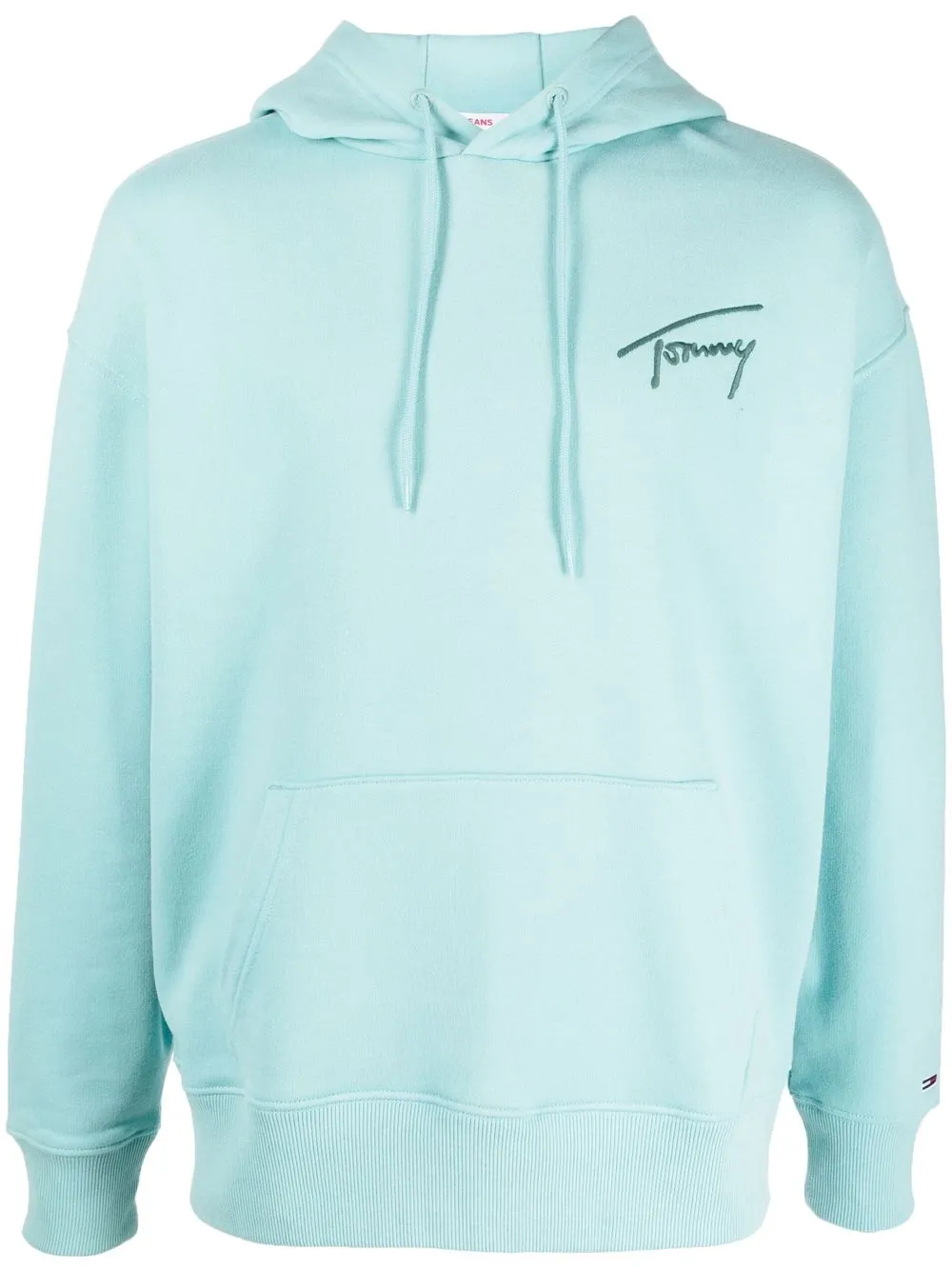 

Tommy Jeans Signature logo-print hoodie - Blue