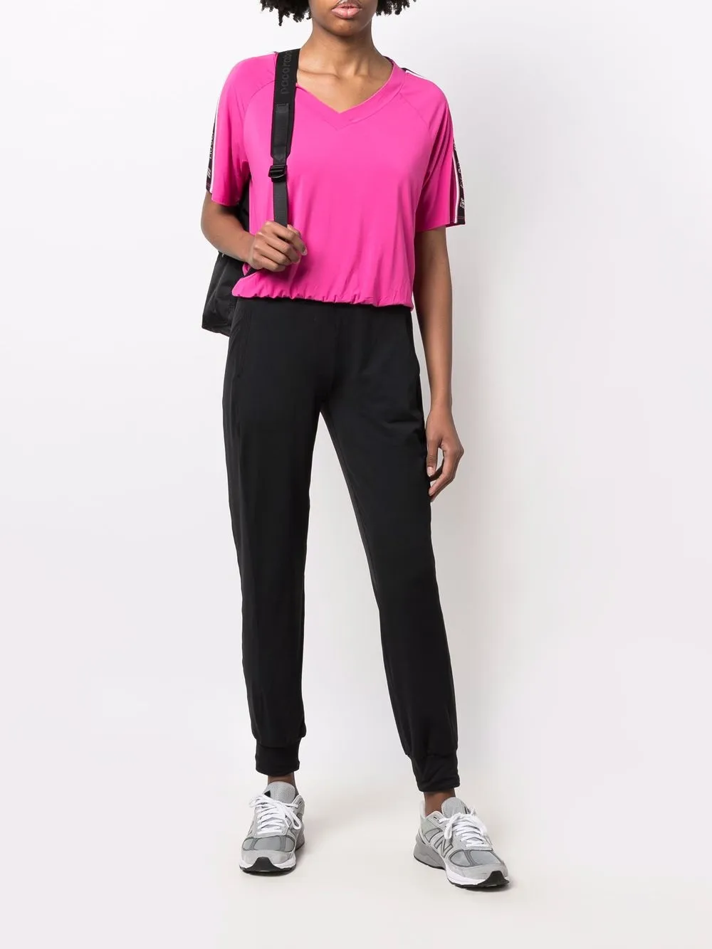LIU JO T-shirt met V-hals - Roze