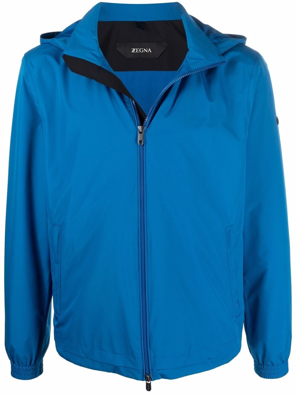 

Zegna zipped-up hooded jacket - Blue