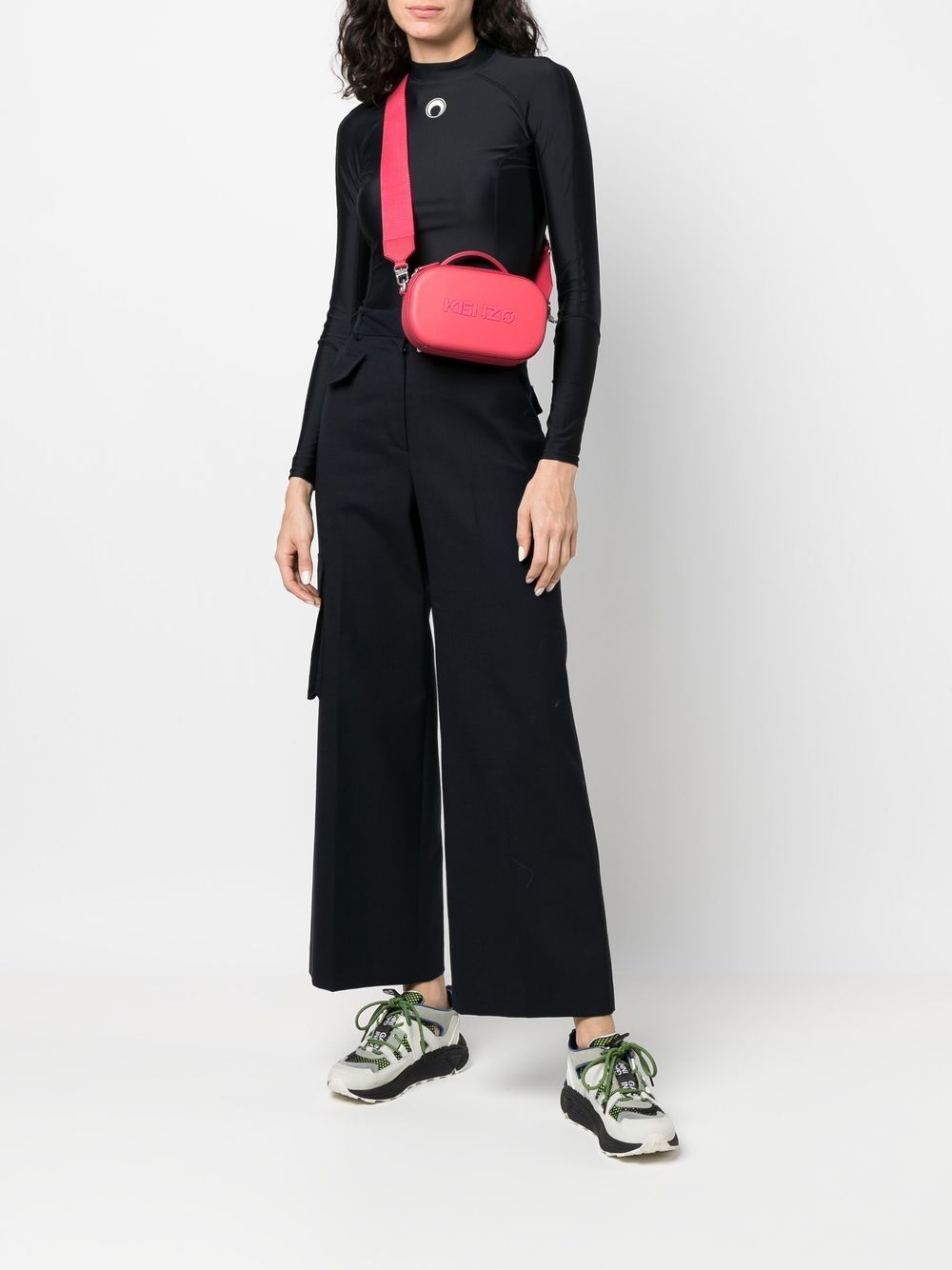 Kenzo debossed-logo Crossbody Bag - Farfetch