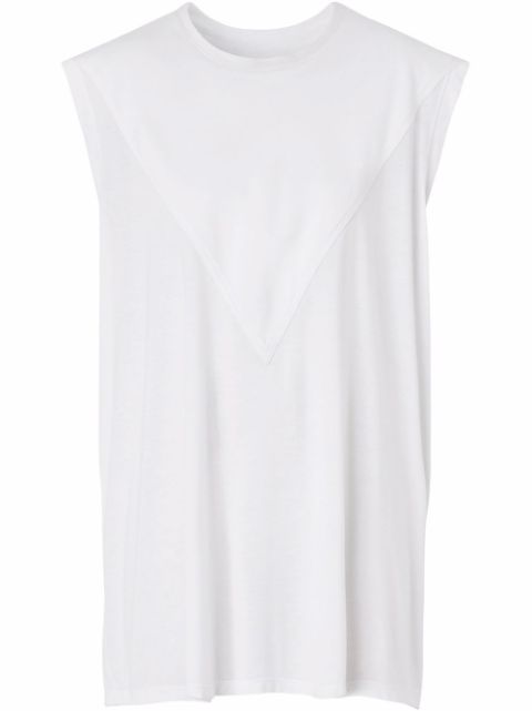 Cheap Burberry panel detail sleeveless top Women