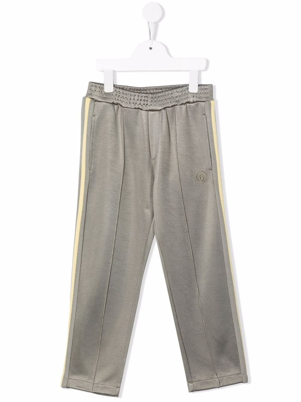 Image 1 of MM6 Maison Margiela Kids embroidered-logo trousers
