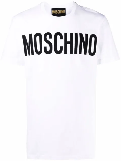 Moschino logo-print organic-cotton T-shirt