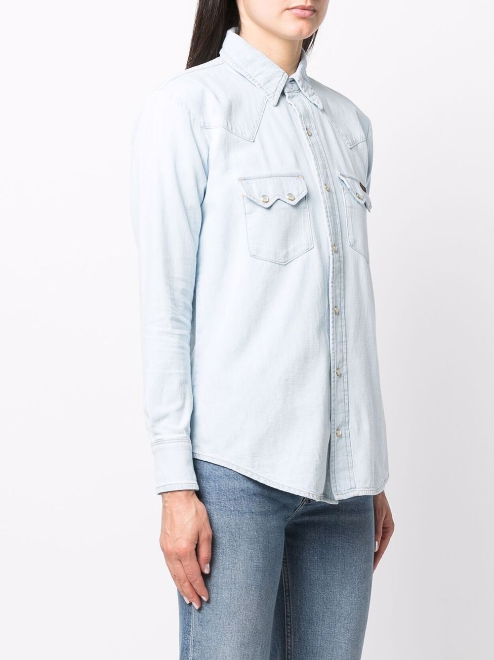 фото Washington dee cee light-wash denim shirt