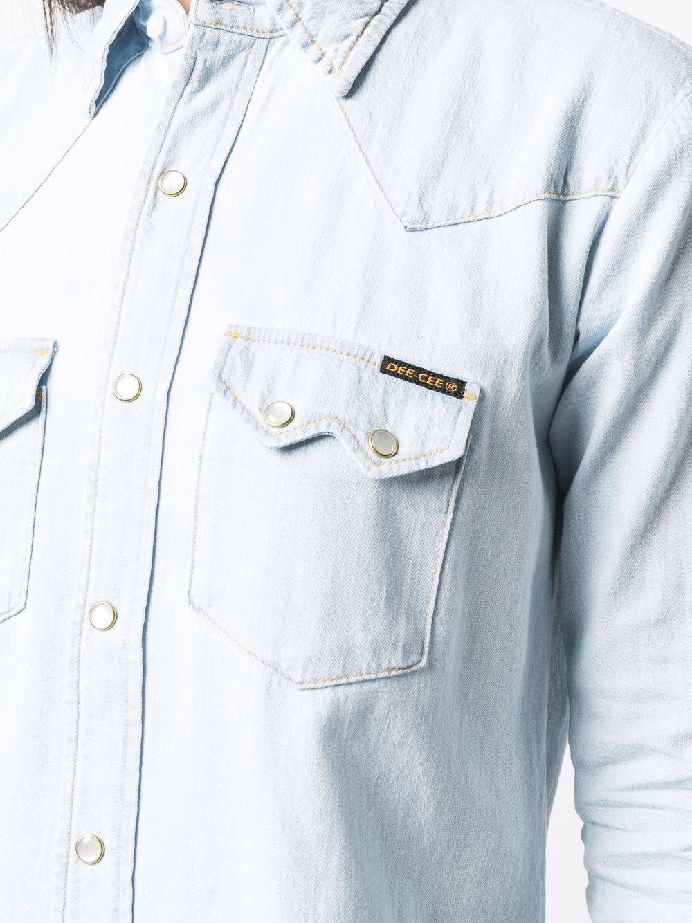 фото Washington dee cee light-wash denim shirt